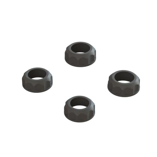 Arrma Shock Cap (4): 4X4 Black - ARA330828