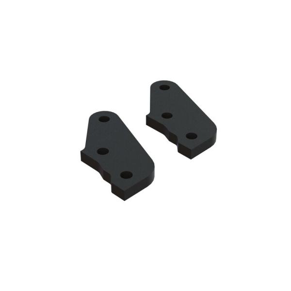 Arrma Aluminum Steering Plate Black (2) - ARA340188