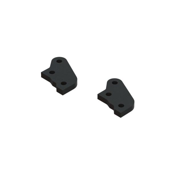 Arrma Aluminum Steering Plate B Black (2) - ARA340194