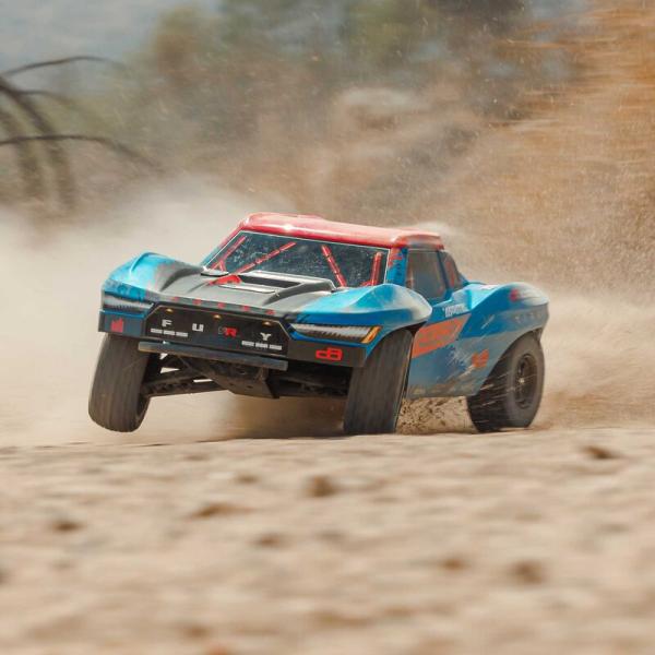 Arrma 1/10 FURY 223S DSC 2WD RTR Brushless Short Course Truck RC-Offroad Car, Blue - ARA3521T1