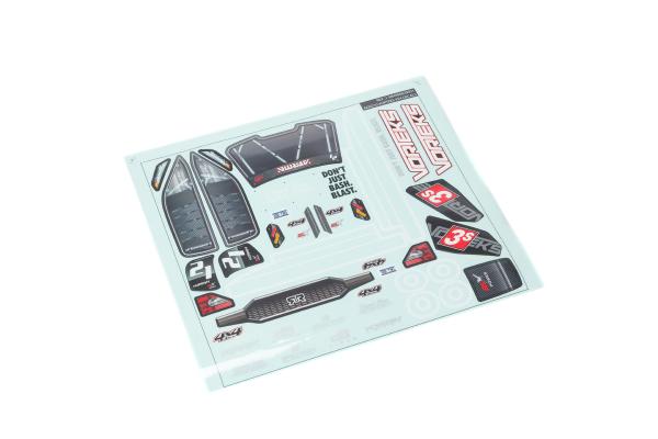 Arrma VORTEKS 4X4 Clear Body w/ Decals And Window Masks - ARA402318