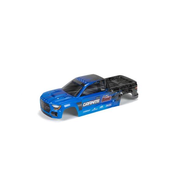 Arrma GRANITE 4X2 Painted Decaled Trimmed Body Blu/Blk - ARA402344