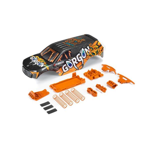 Arrma GORGON Painted Decaled Trimmed Body Set Orange - ARA402357