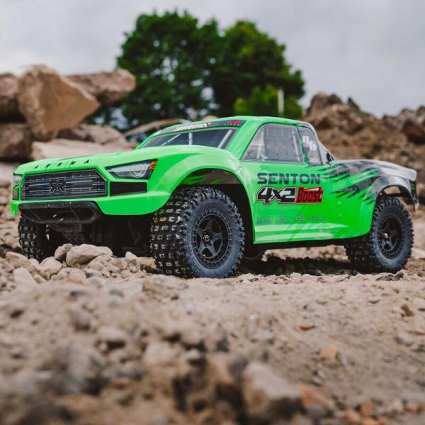 Arrma SENTON UPGRADE 4X2 550 MEGA 1/10 2WD SC Grn/Blk RC-Car RTR - ARA4103V4T1