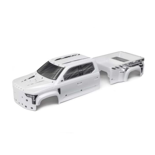 Arrma BIG ROCK 6S BLX Painted Decaled Trimmed Body White - ARA411028