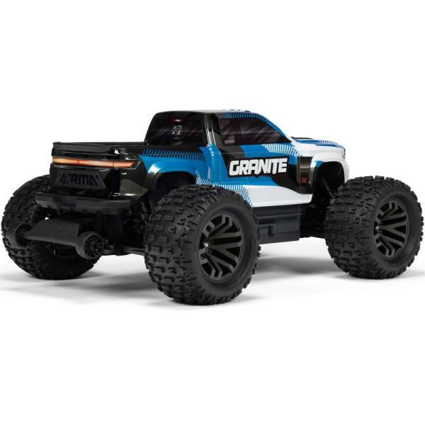 Arrma 1/10 GRANITE 223S DSC 4X4 RTR Brushless Monster Truck Offroad RC-Car, Blue - ARA4302V4T1