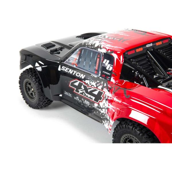 Arrma SENTON 4X4 3S BLX Brushless 1/10th 4wd Shortcourse Truck Red - ARA4303V3BT2