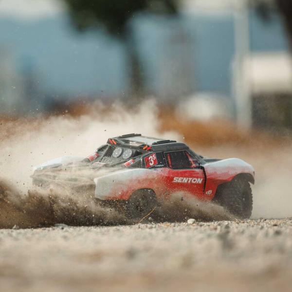 Arrma 1/10 SENTON 223S DSC 4X4 RTR Brushless Short Course Truck Offroad RC-Car, Red - ARA4303V4T2