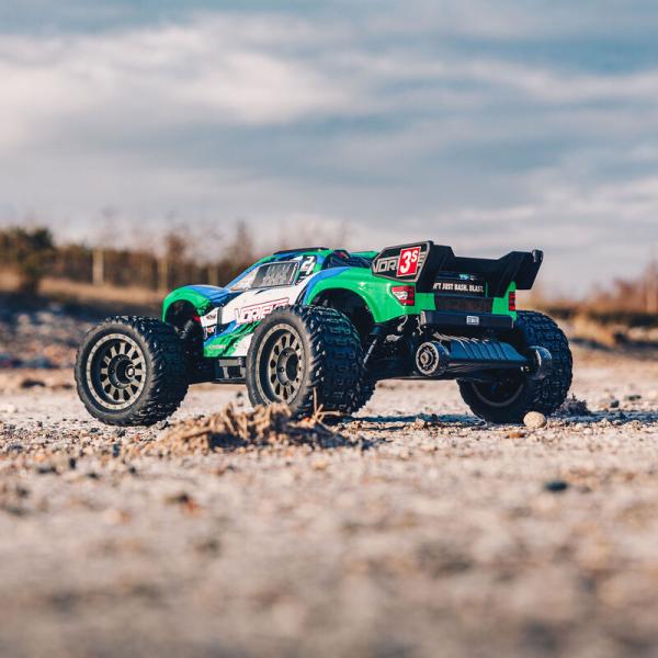 Arrma VORTEKS 4X4 3S BLX 1:10 4wd Stadium Truck Green - ARA4305V3BT3