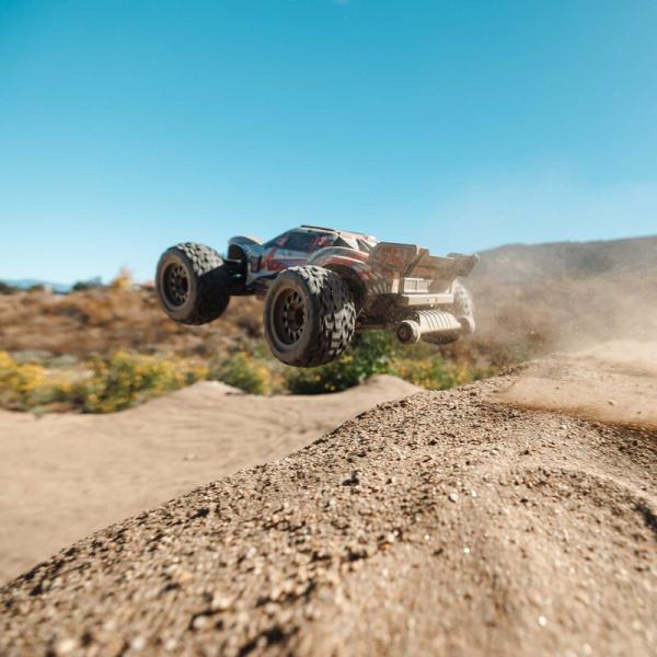 Arrma 1/10 VORTEKS 223S DSC 4X4 RTR Brushless Stadium Truck Offraod RC-Car, Red - ARA4305V4T1