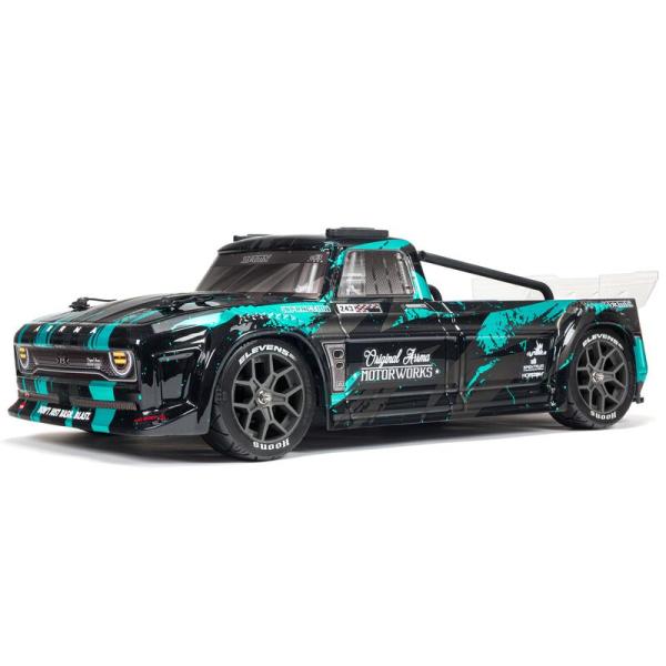 Arrma INFRACTION 4X4 3S BLX 1/8 Resto-Mod Truck Blk/Teal - ARA4315V3T2