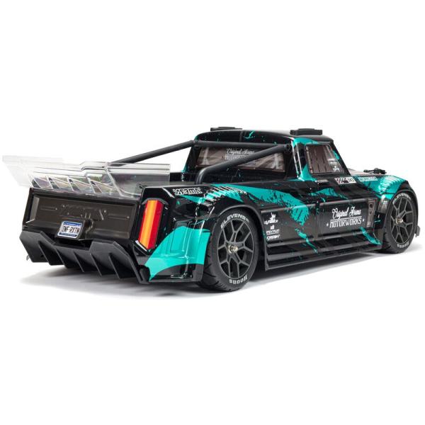 Arrma INFRACTION 4X4 3S BLX 1/8 Resto-Mod Truck Blk/Teal - ARA4315V3T2