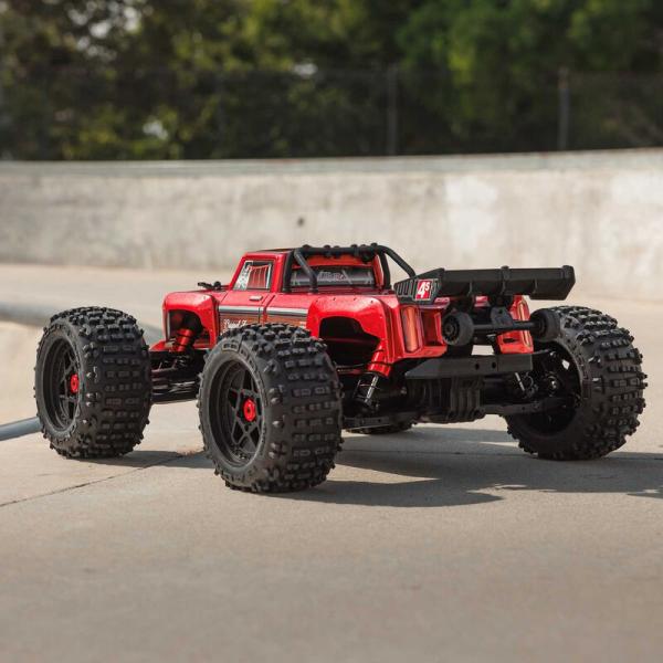 Arrma 1/10 OUTCAST 4X4 4S V2 BLX Stunt Truck Offroad RC-Car RTR Red - ARA4410V2T4