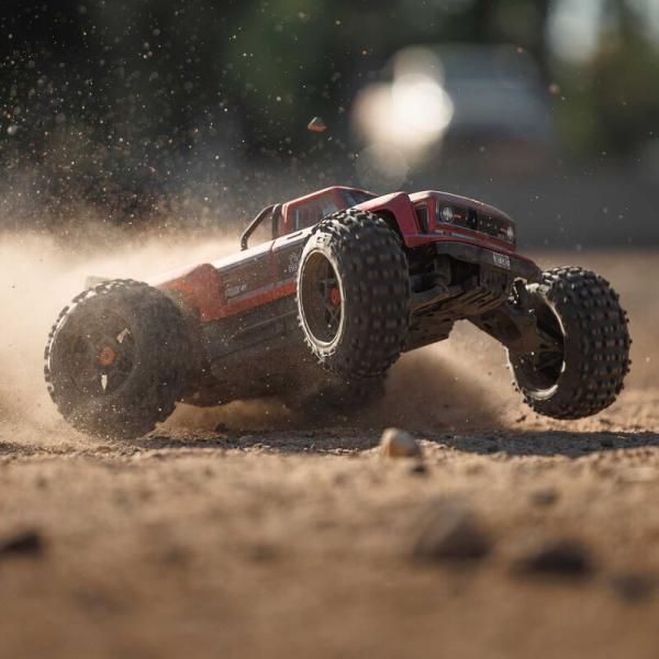 Arrma 1/10 OUTCAST 4X4 4S V2 BLX Stunt Truck Offroad RC-Car RTR Red - ARA4410V2T4