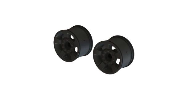 Arrma 2.8" Wheel 14mm Hex (Black/2) - ARA510116