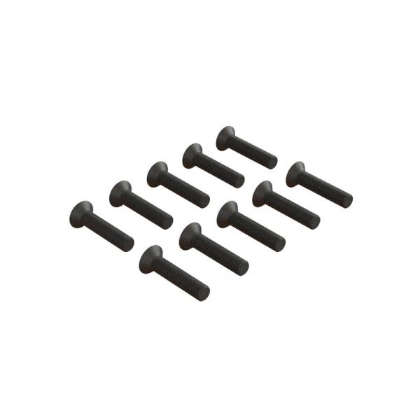 Arrma Flat Head Hex Machine Screw M3x14mm (10) - ARA722314
