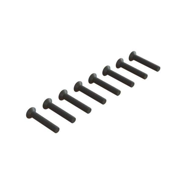 Arrma Flat Head Hex Machine Screw M3x18mm (10) - ARA722318