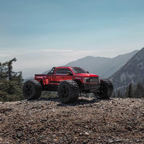 Arrma 1/7 BIG ROCK 6S 4X4 BLX Monster Truck Offroad RC-Car RTR Red - ARA7612T2