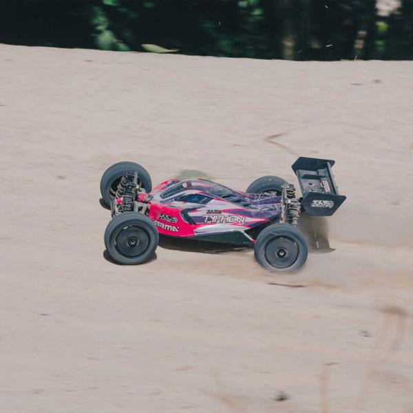 Arrma TLR Tuned TYPHON 1:8 4WD Roller (Pink/Purple) - ARA8306