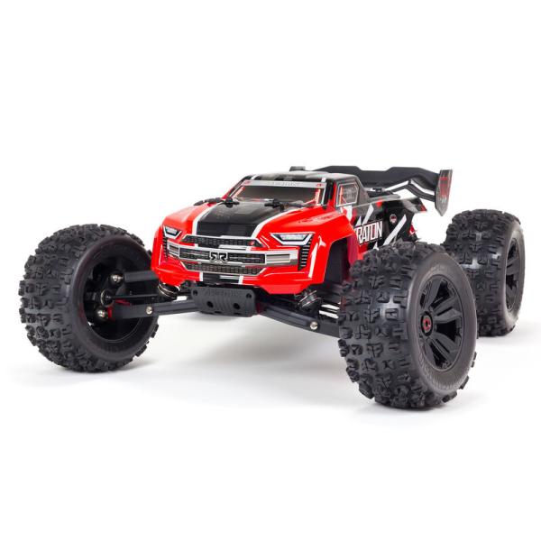 Arrma Kraton 6S 4WD BLX 1/8 Speed Monster Truck RTR Red - ARA8608V5T1