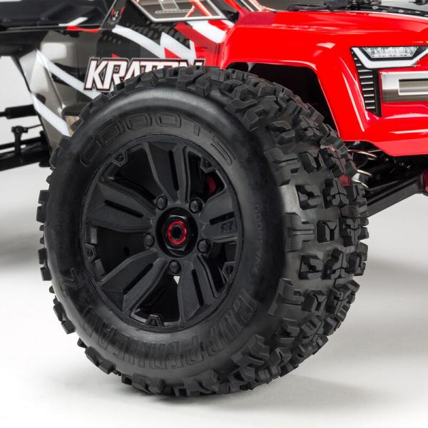 Arrma Kraton 6S 4WD BLX 1/8 Speed Monster Truck RTR Red - ARA8608V5T1