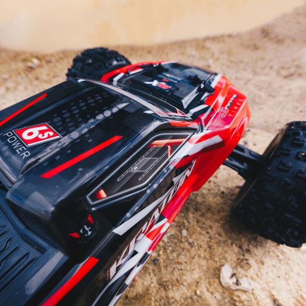Arrma Kraton 6S 4WD BLX 1/8 Speed Monster Truck RTR Red - ARA8608V5T1