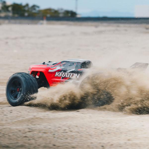 Arrma Kraton 6S 4WD BLX 1/8 Speed Monster Truck RTR Red - ARA8608V5T1