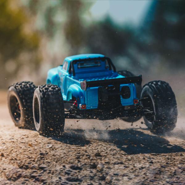Arrma NOTORIOUS 6S 4WD BLX 1/8 Stunt Truck RTR Blue - ARA8611V5T2