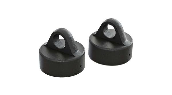 Arrma AR330491 Shock Cap Aluminum Black 6S (2)  ARAC8968