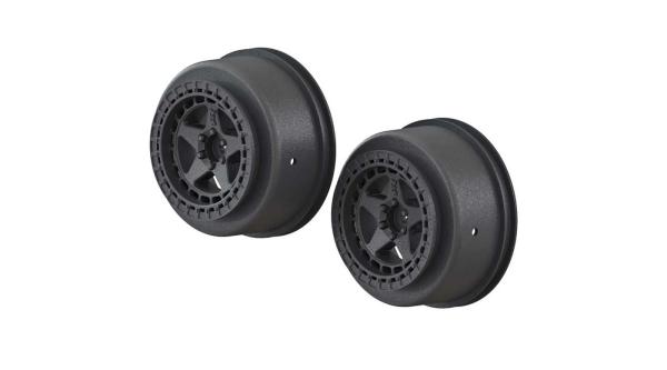 Arrma AR510096 SC 2.2/3.0 Wheel 14mm Hex Black (2) - ARAC9461