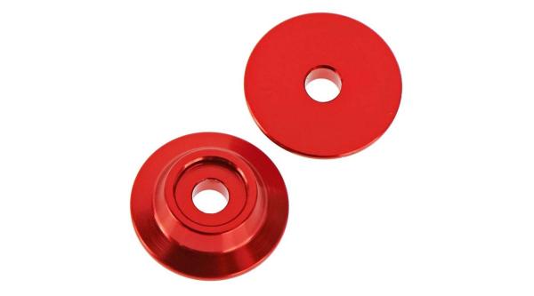 Arrma AR320215 Wing Button Aluminum Red (2) - ARAC9690