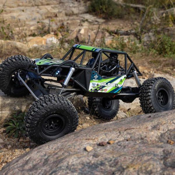 Axial 1/8 AXP8 Gilamon 2.2 4X4 RTR Brushed Trail Buggy RC-Crawler, Green - AXI-1207T1