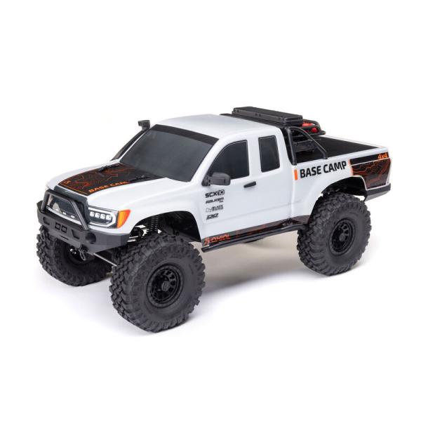 Axial 1/10 SCX10 III Base Camp 4X4 Rock Crawler Brushed RTR, White RC-Offroad Car - AXI-1375T1