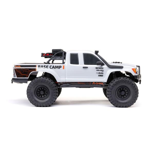 Axial 1/10 SCX10 III Base Camp 4X4 Rock Crawler Brushed RTR, White RC-Offroad Car - AXI-1375T1