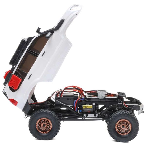 Axial 1/24 SCX24 Lexus GX 470 4X4 RTR Brushed RC-Car Rock Crawler (Battery & Charger Included), White - AXI-1532T1
