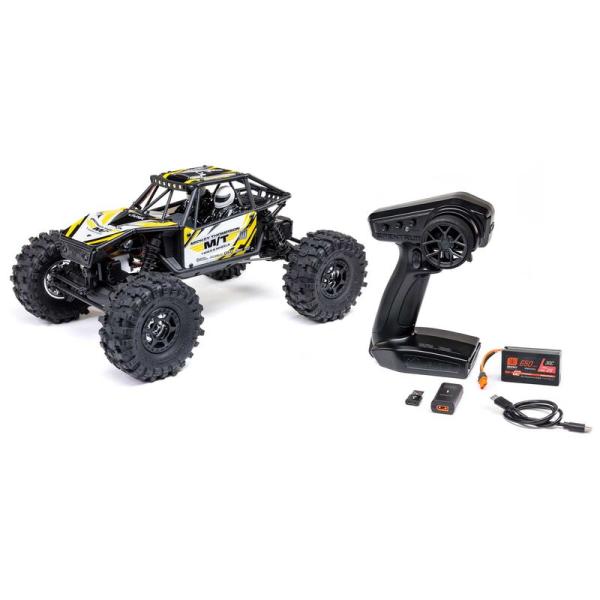 Axial 1/18 UTB18 Capra 4WS 4X4 RTR Brushed Rock Crawler (Battery & Charger Included), Yellow - AXI-1750T2