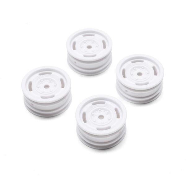 Axial 1.0 Bronco Heritage Wheels, White: SCX24 - AXI-2184