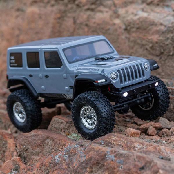 Axial 1/24 SCX24 Jeep Wrangler JLU 4X4 Rock Crawler Brushed Mini RC-Crawler RTR Gray - AXI00002V3T3