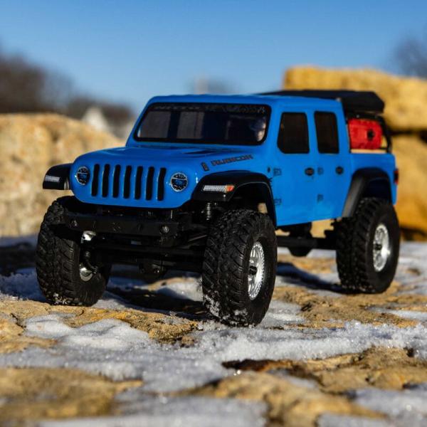 Axial SCX24 Jeep Gladiator, 1:24 4WD Mini Crawler RTR, Blue - AXI00005T2