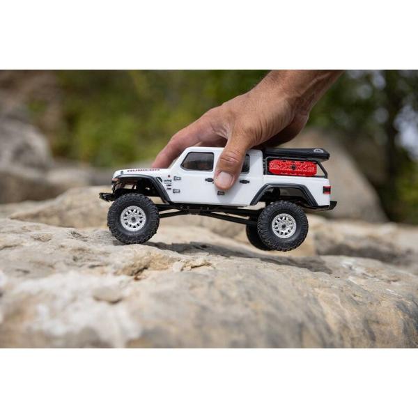 Axial 1/24 SCX24 Jeep JT Gladiator 4WD Rock Crawler Brushed RTR Offroad RC-Car White - AXI00005V2T4
