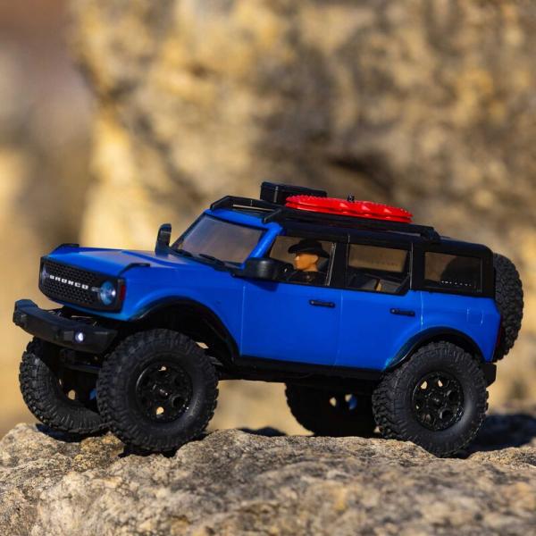 Axial 1/24 SCX24 2021 Ford Bronco 4WD Truck RTR, Blue - AXI00006T3