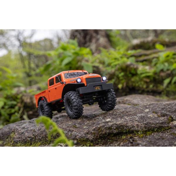 Axial 1/24 SCX24 Dodge Power Wagon 4X4 Rock Crawler Brushed RTR Orange - AXI00007T1