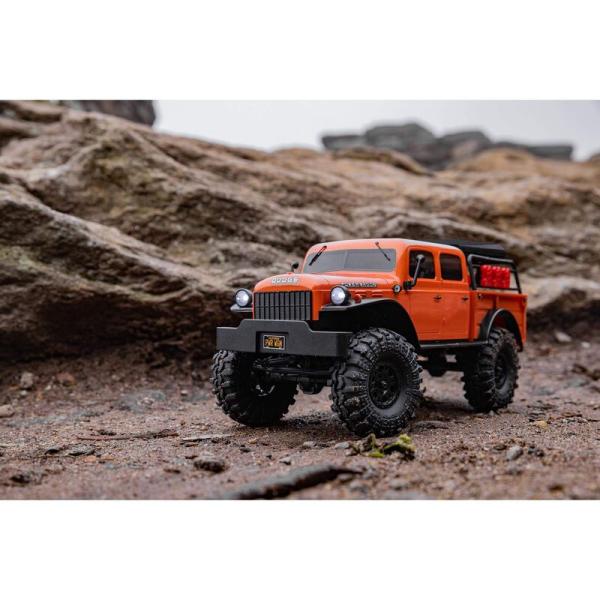 Axial 1/24 SCX24 Dodge Power Wagon 4X4 Rock Crawler Brushed RTR Orange - AXI00007T1
