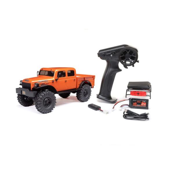 Axial 1/24 SCX24 Dodge Power Wagon 4X4 Rock Crawler Brushed RTR Orange - AXI00007T1