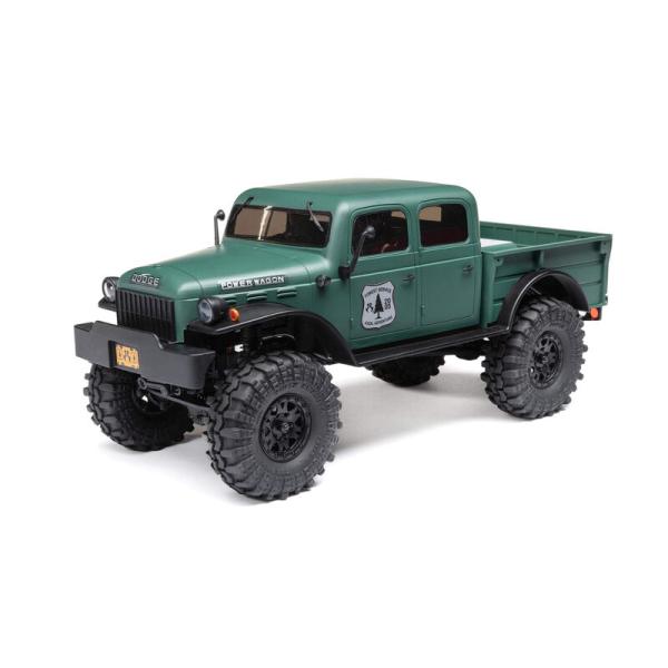 Axial 1/24 SCX24 Dodge Power Wagon 4X4 Rock Crawler Brushed Offroad RC-Car RTR Green - AXI00007T2