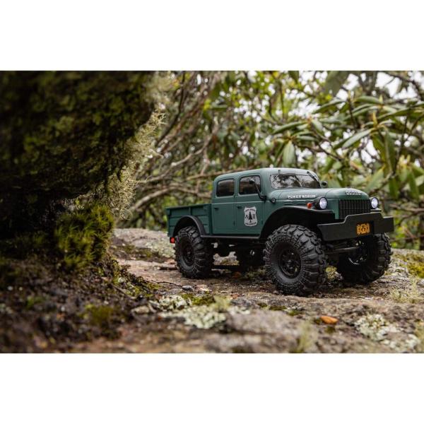 Axial 1/24 SCX24 Dodge Power Wagon 4X4 Rock Crawler Brushed Offroad RC-Car RTR Green - AXI00007T2