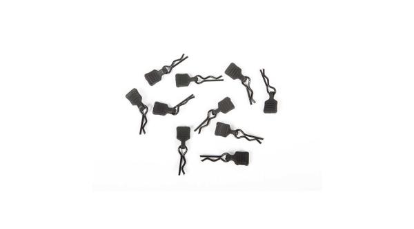 Axial 3mm Body Clip w/Tab, Black (10pc) - AXI206000