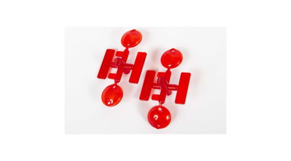 Axial Tail Light Lens Red 2pc:UMG 6x6 - AXI230013