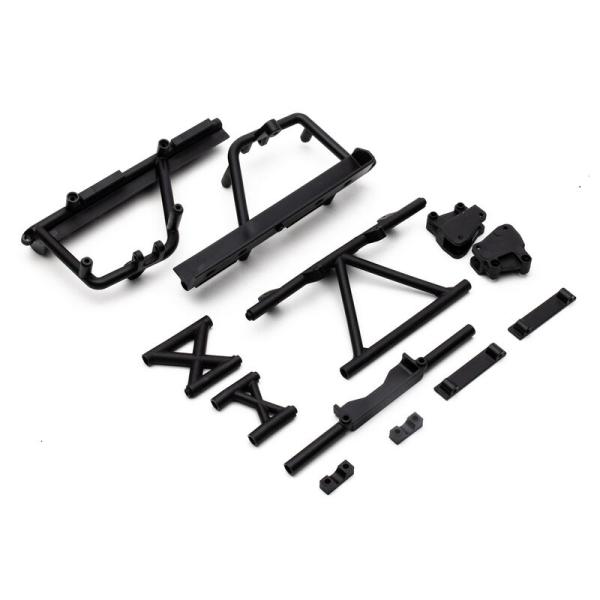 Axial Cage Supports, Battery Tray (Black): RBX10 - AXI231034