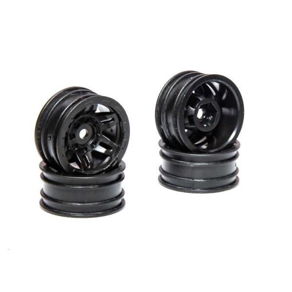 Axial 1.0 Rockster Wheels Black (4pcs): SCX24 - AXI40002